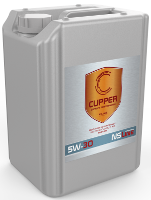 Масло моторное Cupper NSLine 5W30 (синтетическое VHVI + 35% ESTER) 20 л